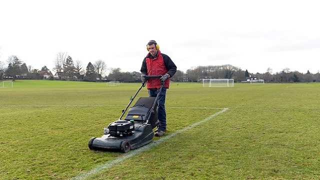 mowing